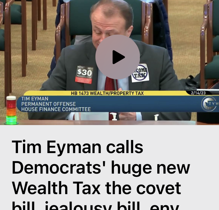 Watch clips of me ripping Dems’ Holy Grail: a YEARLY tax on a person’s “worldwide wealth” (and a bigger Death Tax). 4 clips – I think you’ll like ’em.